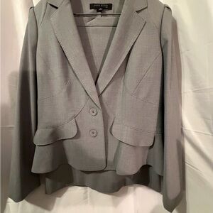 Anne Klein Light Gray Women's Suit Jacket